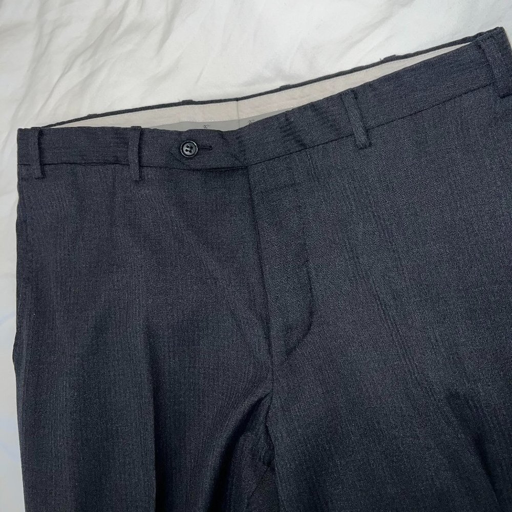 CANALI Mens dress suit pants.* GRAY*  *SIZE : 32 48*